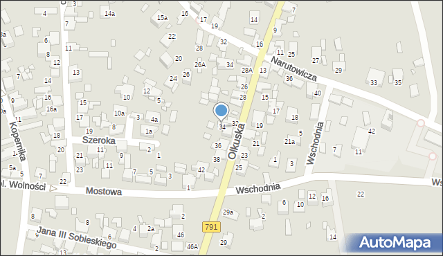 Ogrodzieniec, Olkuska, 34, mapa Ogrodzieniec