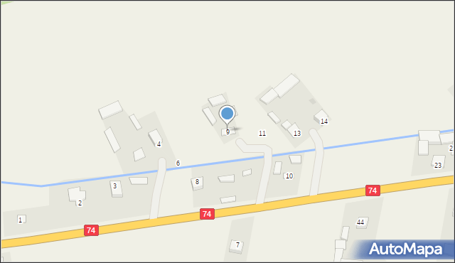 Olbięcin, Olbięcin, 9, mapa Olbięcin