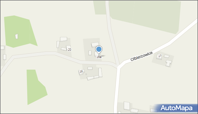 Olbierzowice, Olbierzowice, 19a, mapa Olbierzowice