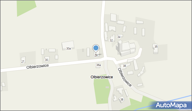 Olbierzowice, Olbierzowice, 29, mapa Olbierzowice