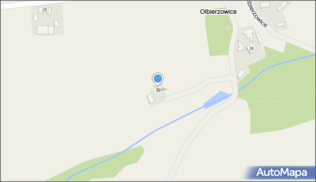 Olbierzowice, Olbierzowice, 39, mapa Olbierzowice