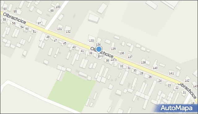 Olbrachcice, Olbrachcice, 37, mapa Olbrachcice