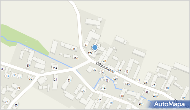 Olbrachcice, Olbrachcice, 38, mapa Olbrachcice