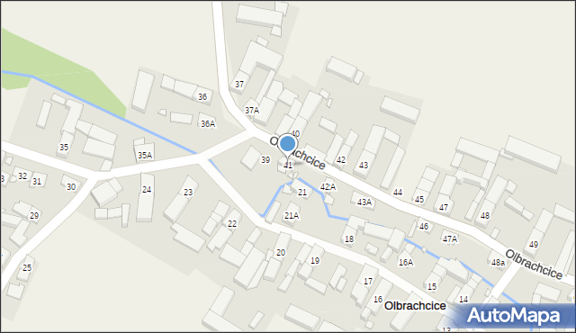 Olbrachcice, Olbrachcice, 41, mapa Olbrachcice