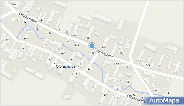 Olbrachcice, Olbrachcice, 48a, mapa Olbrachcice