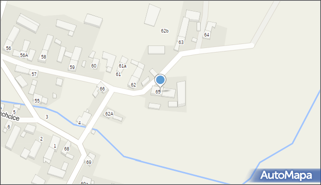 Olbrachcice, Olbrachcice, 65a, mapa Olbrachcice