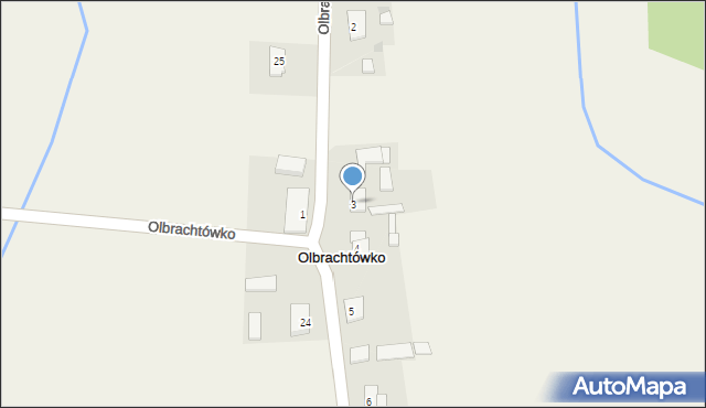 Olbrachtówko, Olbrachtówko, 3, mapa Olbrachtówko