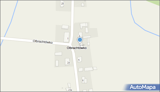 Olbrachtówko, Olbrachtówko, 4, mapa Olbrachtówko