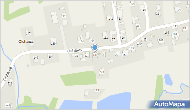Olchawa, Olchawa, 133, mapa Olchawa