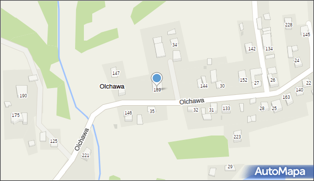 Olchawa, Olchawa, 189, mapa Olchawa
