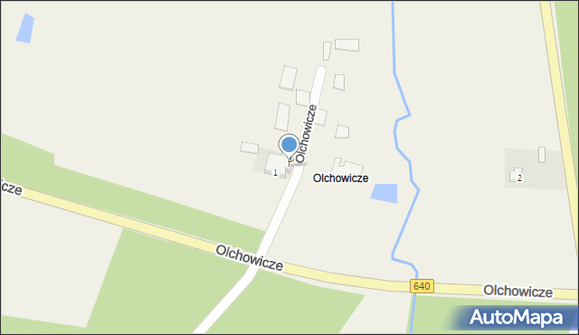 Olchowicze, Olchowicze, 3B, mapa Olchowicze