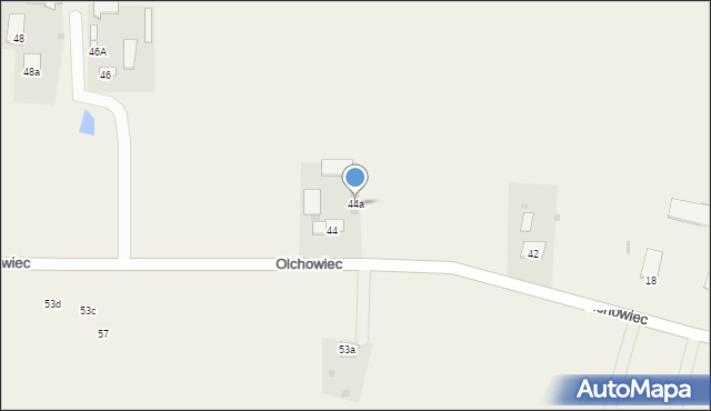 Olchowiec, Olchowiec, 44a, mapa Olchowiec