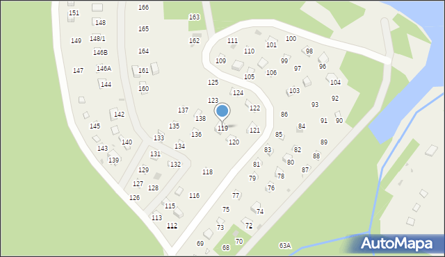 Olchowiec, Olchowiec, 119, mapa Olchowiec