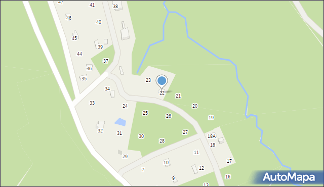 Olchowiec, Olchowiec, 22, mapa Olchowiec