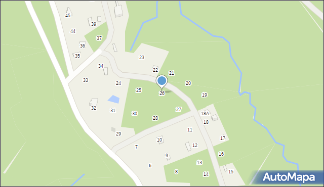 Olchowiec, Olchowiec, 26, mapa Olchowiec