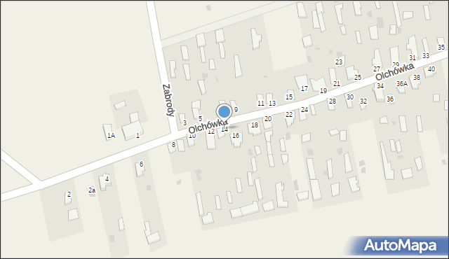 Olchówka, Olchówka, 14, mapa Olchówka