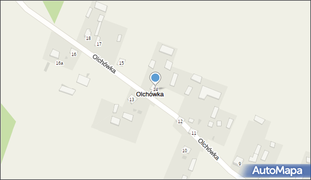 Olchówka, Olchówka, 14, mapa Olchówka