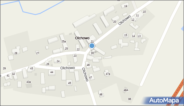 Olchowo, Olchowo, 16, mapa Olchowo