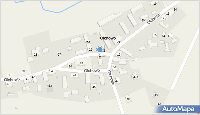 Olchowo, Olchowo, 23, mapa Olchowo