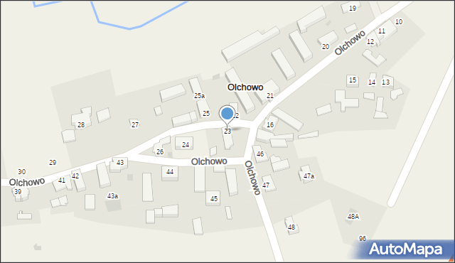 Olchowo, Olchowo, 23, mapa Olchowo