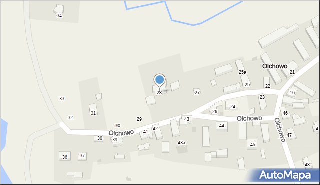 Olchowo, Olchowo, 28, mapa Olchowo