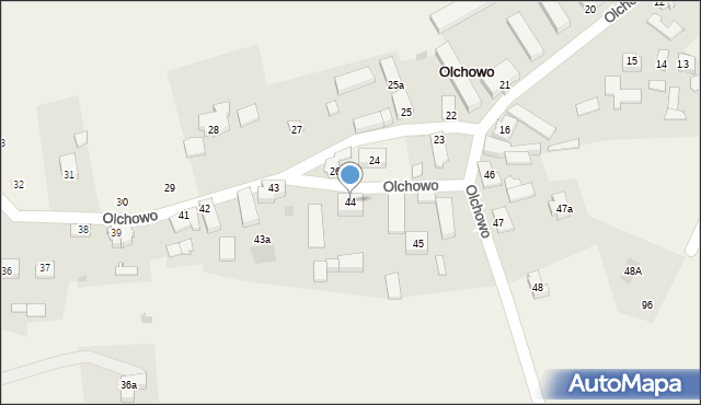Olchowo, Olchowo, 44, mapa Olchowo