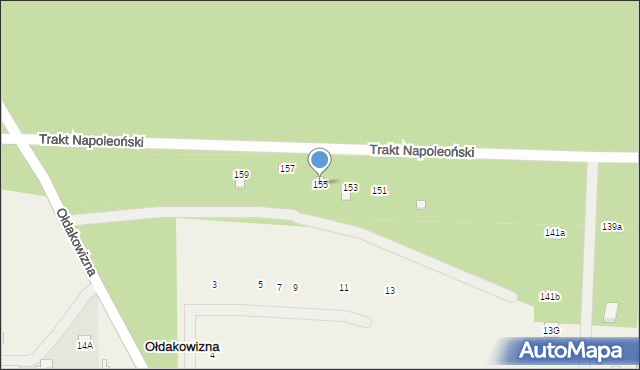 Ołdakowizna, Ołdakowizna, 14e, mapa Ołdakowizna