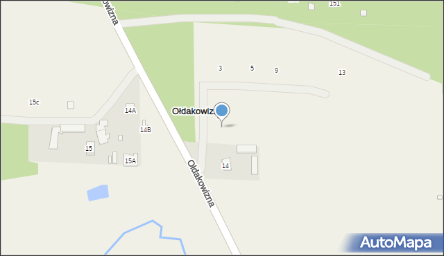 Ołdakowizna, Ołdakowizna, 17, mapa Ołdakowizna