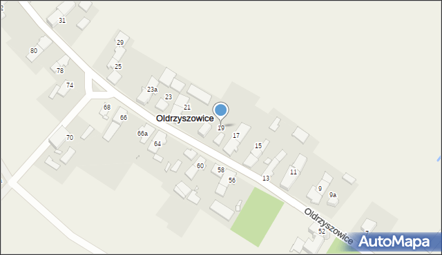 Oldrzyszowice, Oldrzyszowice, 19, mapa Oldrzyszowice