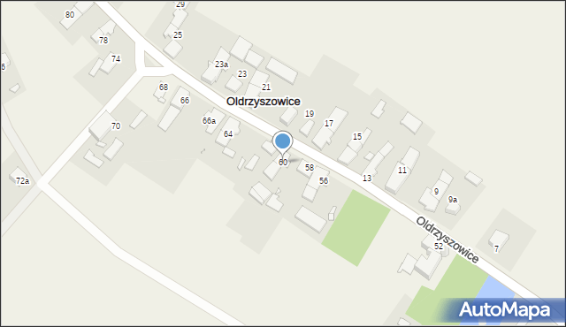 Oldrzyszowice, Oldrzyszowice, 60, mapa Oldrzyszowice