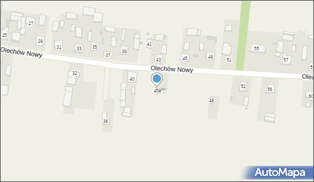 Olechów Nowy, Olechów Nowy, 40a, mapa Olechów Nowy