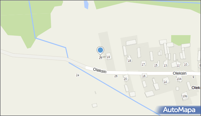 Oleksin, Oleksin, 25, mapa Oleksin