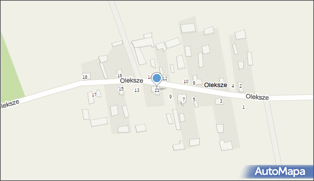 Oleksze, Oleksze, 11, mapa Oleksze