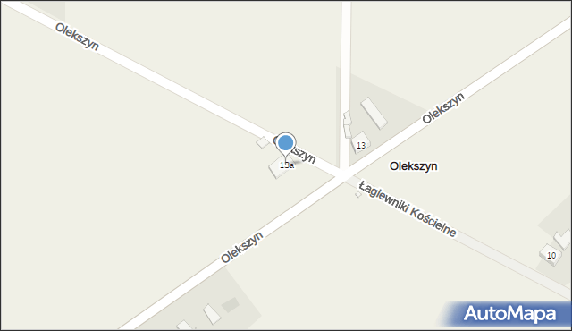 Olekszyn, Olekszyn, 13a, mapa Olekszyn