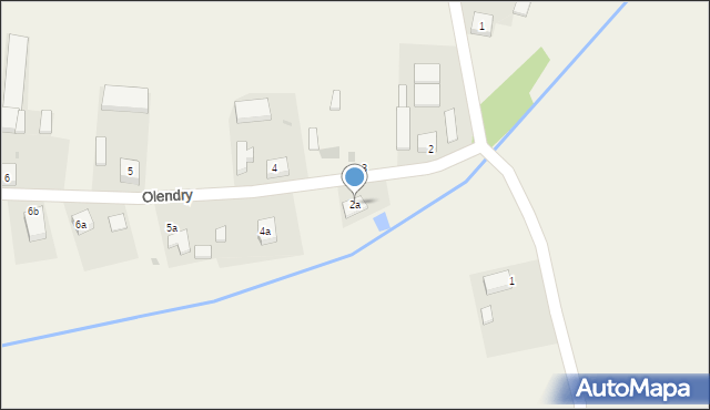 Olendry, Olendry, 2a, mapa Olendry
