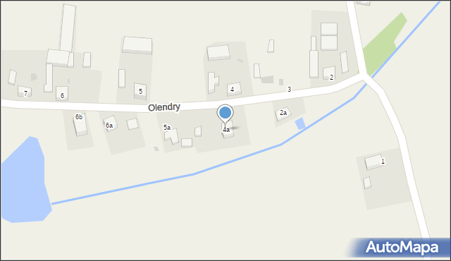 Olendry, Olendry, 4a, mapa Olendry