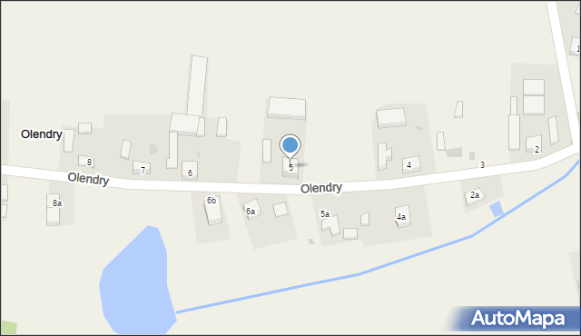 Olendry, Olendry, 5, mapa Olendry