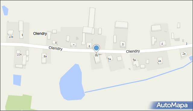 Olendry, Olendry, 6b, mapa Olendry