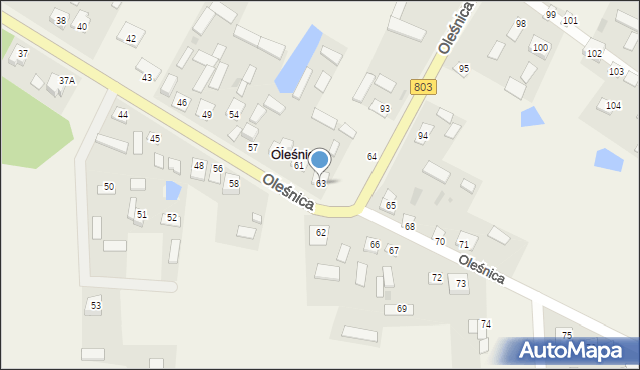 Oleśnica, Oleśnica, 63, mapa Oleśnica