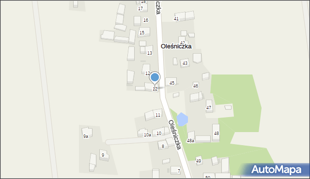 Oleśniczka, Oleśniczka, 12, mapa Oleśniczka