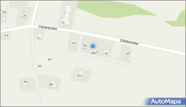 Oleśniczka, Oleśniczka, 30b, mapa Oleśniczka