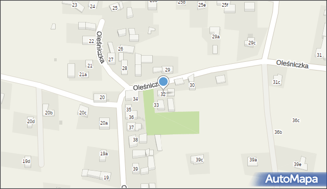 Oleśniczka, Oleśniczka, 32, mapa Oleśniczka