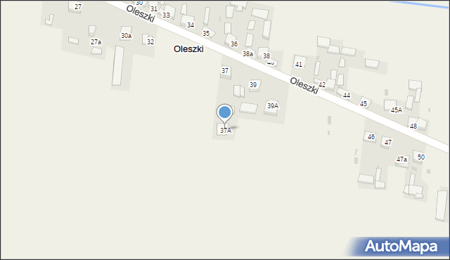 Oleszki, Oleszki, 37A, mapa Oleszki