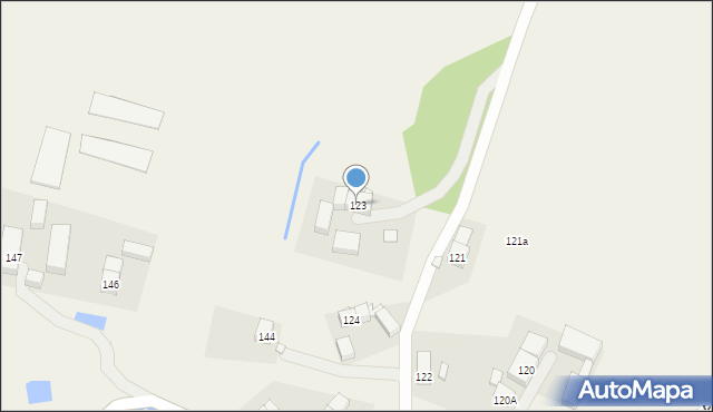 Oleszna Podgórska, Oleszna Podgórska, 123, mapa Oleszna Podgórska