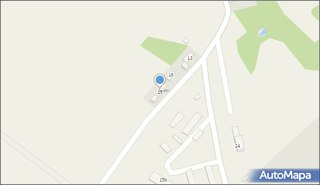 Oleszna Podgórska, Oleszna Podgórska, 15, mapa Oleszna Podgórska