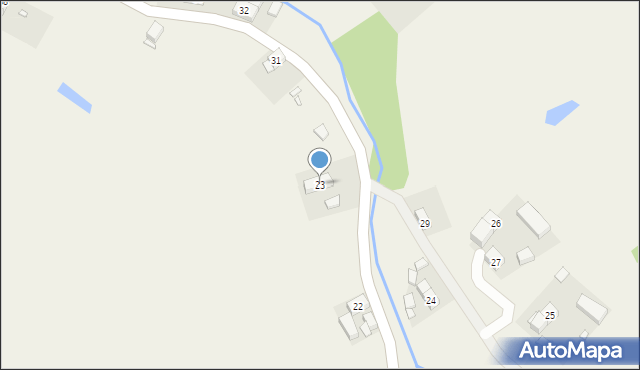 Oleszna Podgórska, Oleszna Podgórska, 23, mapa Oleszna Podgórska