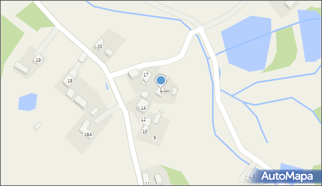Oleszna Podgórska, Oleszna Podgórska, 7, mapa Oleszna Podgórska