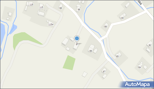 Oleszna Podgórska, Oleszna Podgórska, 97, mapa Oleszna Podgórska