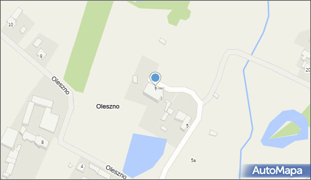 Oleszno, Oleszno, 7, mapa Oleszno