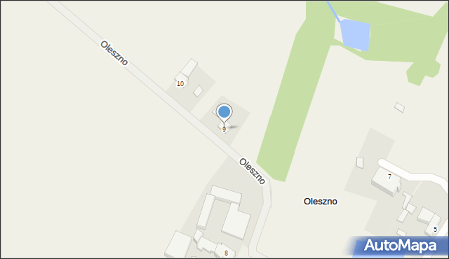 Oleszno, Oleszno, 9, mapa Oleszno